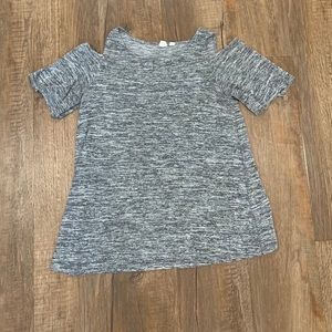 Gap space dyed cold shoulder top